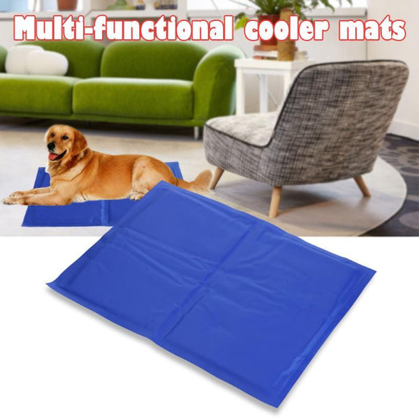 Pet Dog Cat Cooling Mats Soft Ice Pad Summer Puppy PVC Leakproof Ice Pad Cooling Kennel Large Dog Sleeping Mat Beds Pet Supplies