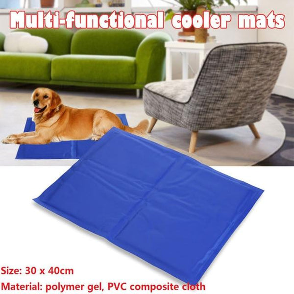 Pet Dog Cat Cooling Mats Soft Ice Pad Summer Puppy PVC Leakproof Ice Pad Cooling Kennel Large Dog Sleeping Mat Beds Pet Supplies